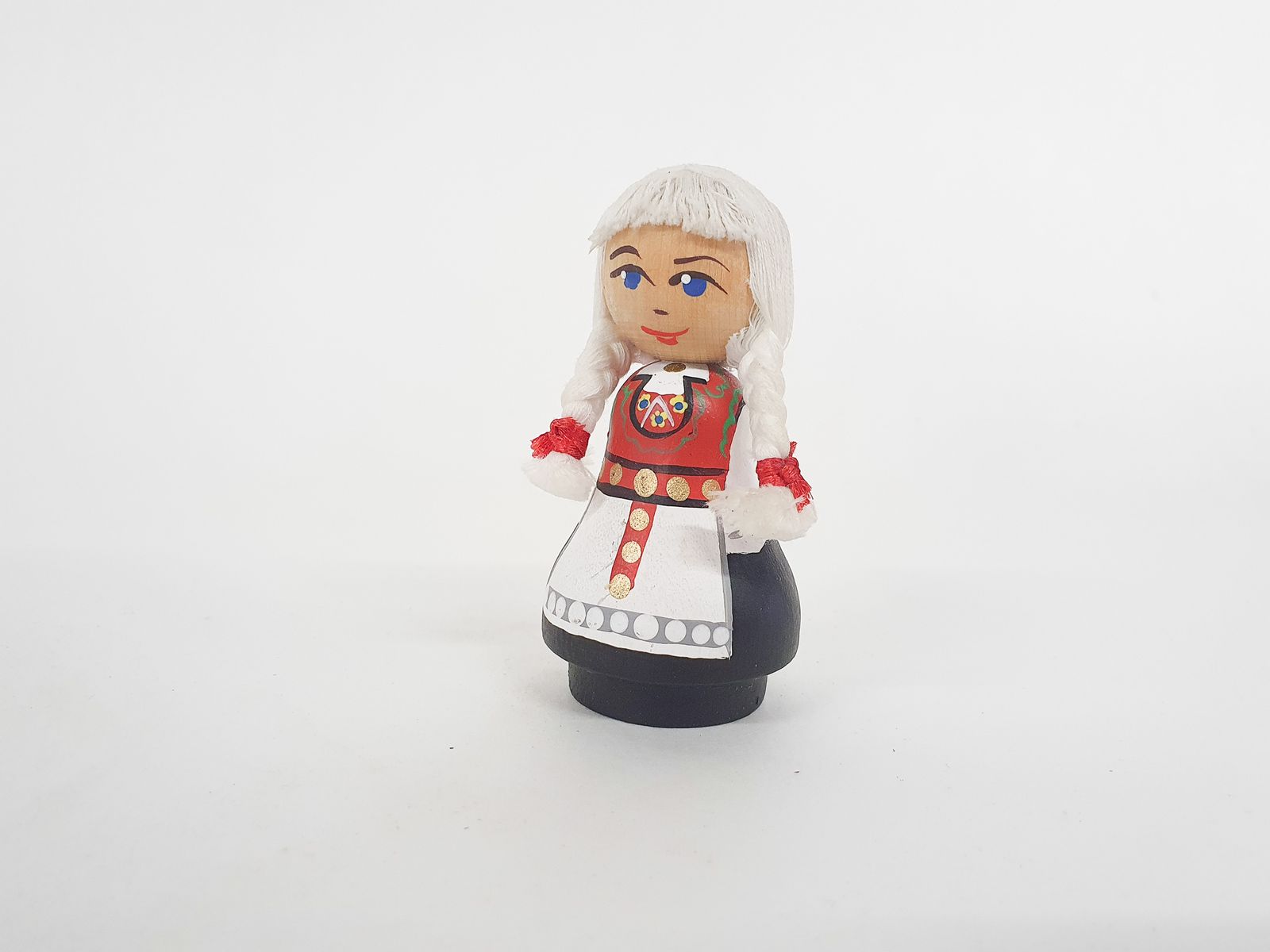 Folklore Houten Dame, Jaren 1960, Vintage