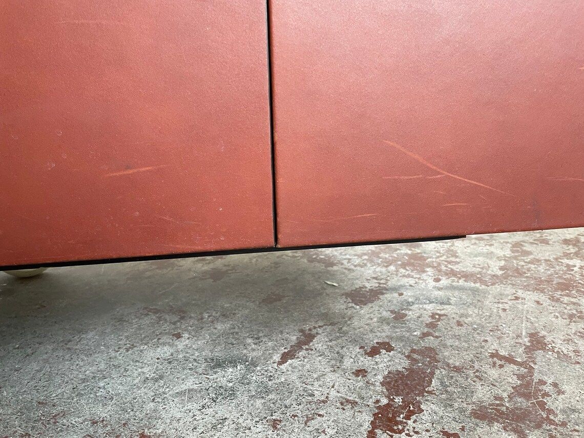 photo for sale Exclusive Leather Sideboard, Leather Cabinet C.E.O. Cube By Lella & Massimo Vignelli For Poltrona Frau