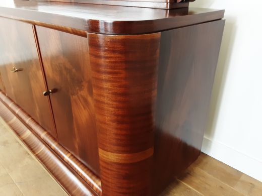 photo furniture French Art Deco Flame Mahogany Sideboard