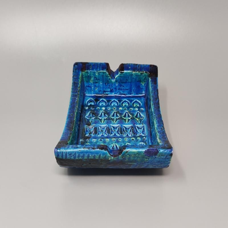 1960s Bitossi Ashtray/Catchall By Aldo Londi Blue Rimini Collection photo 246.0