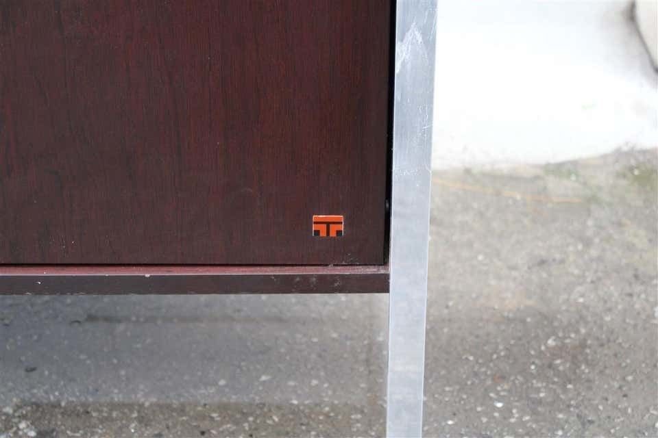 Minimalist Sideboard In Wood And Metal Parts Tecno 1970 Italia photo 2612.0
