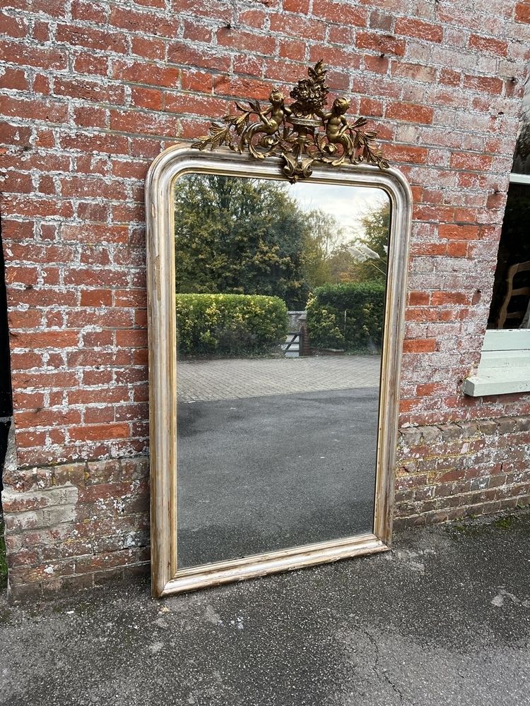A Fabulous Large Antique French 19th Century Mirror