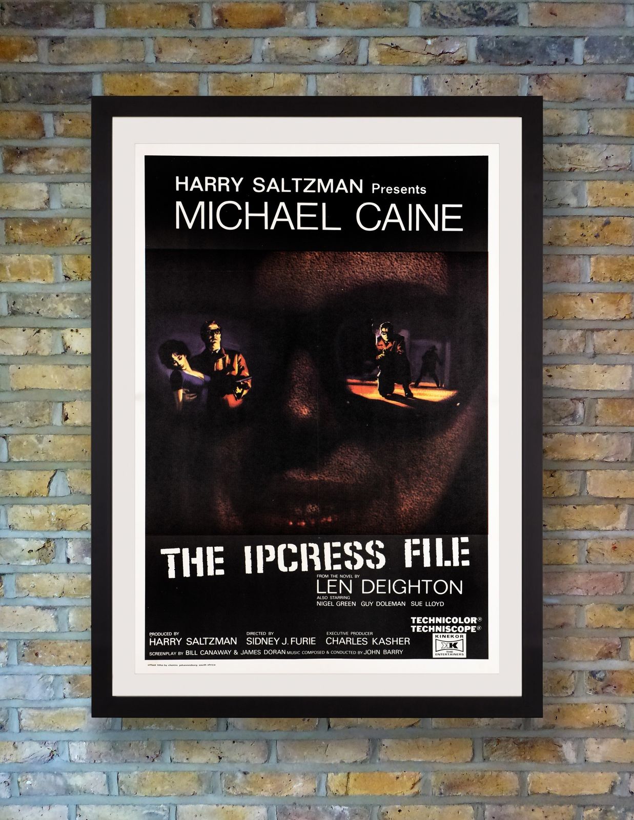 'The Ipcress File' Original Vintage Film Poster, South Africa, 1965 photo furniture