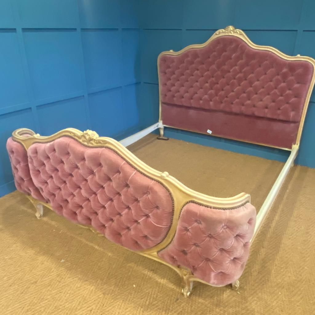King Size French Upholstered Bed