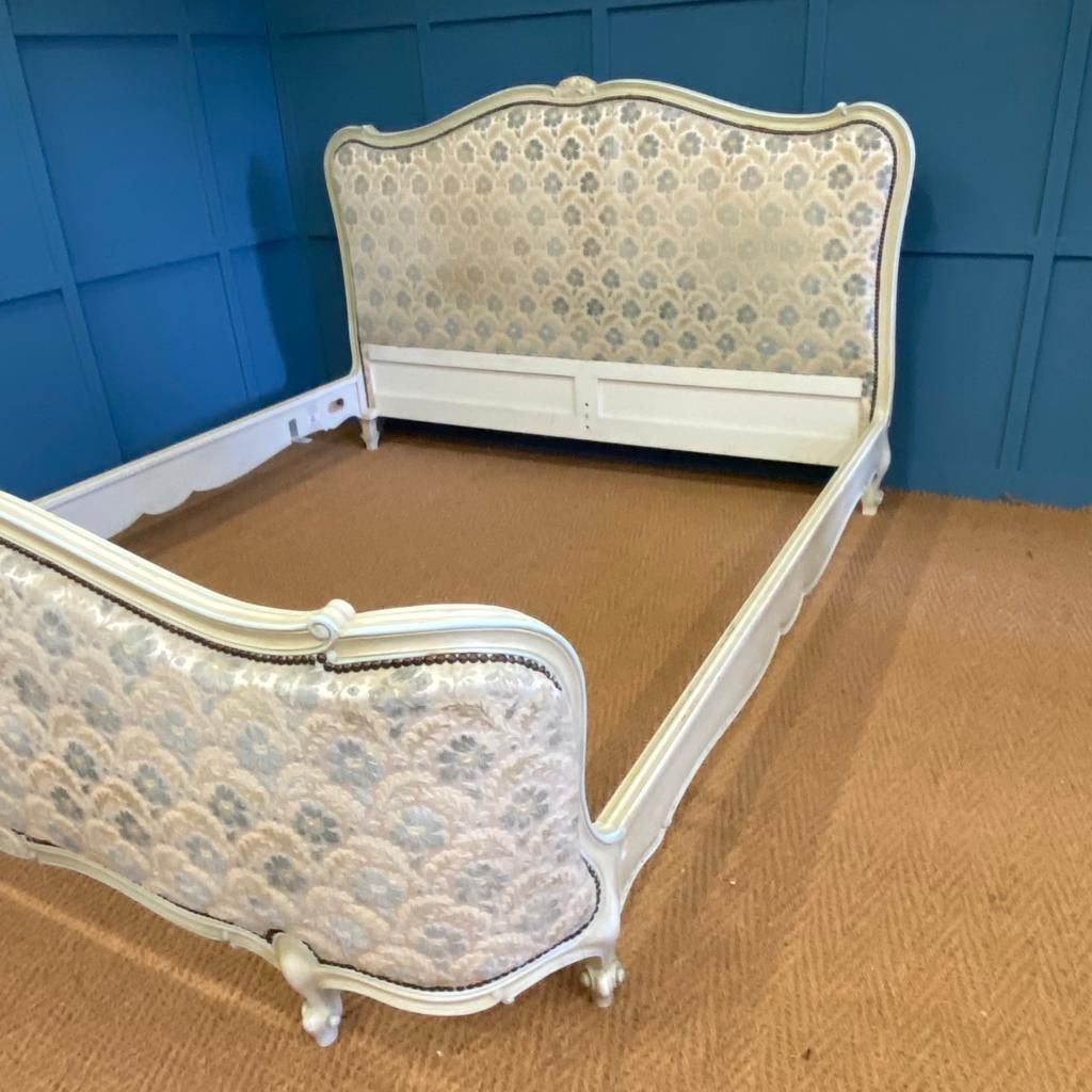 Super King   6ft Antique French Upholstered Bed photo furniture