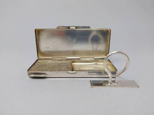 1930s Stunning Rare French Pocket Vintage Rubber Stamp In Silver. photo 97.0