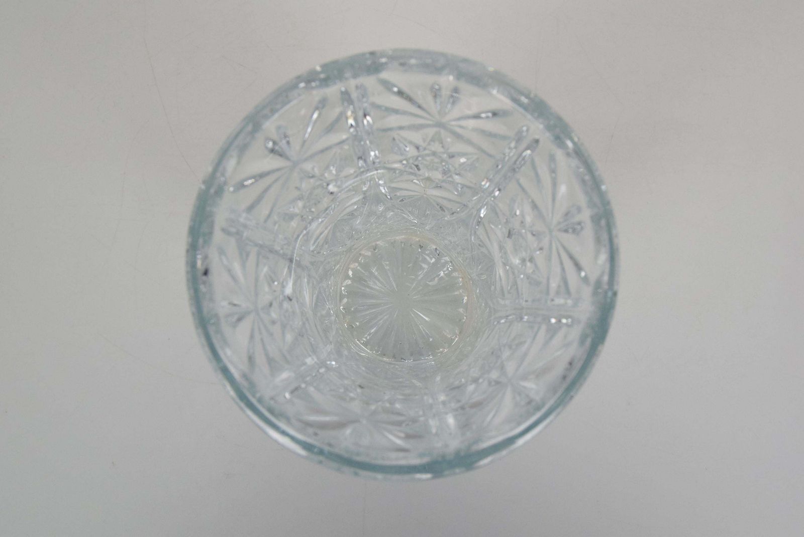 Mid Century Crystal Glass Vase,1950's photo vinterior
