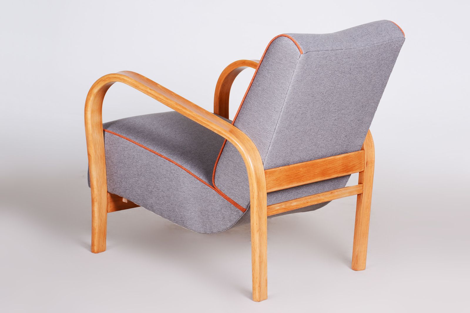 photo furniture Art Deco Armchair Made In 1930s Czechia. Beech. Designed By Koželka And Kropáček