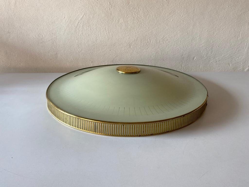 Stilnovo Era Round Xl Flush Mount Ceiling Lamp, 1960s photo furniture