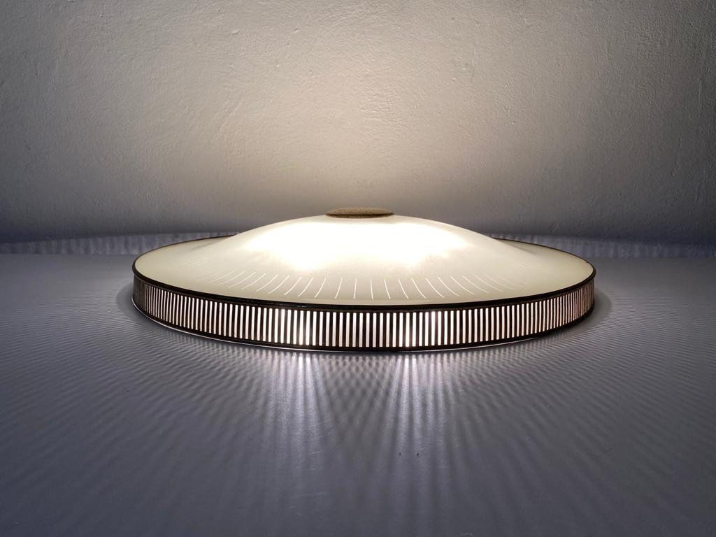 Stilnovo Era Round Xl Flush Mount Ceiling Lamp, 1960s