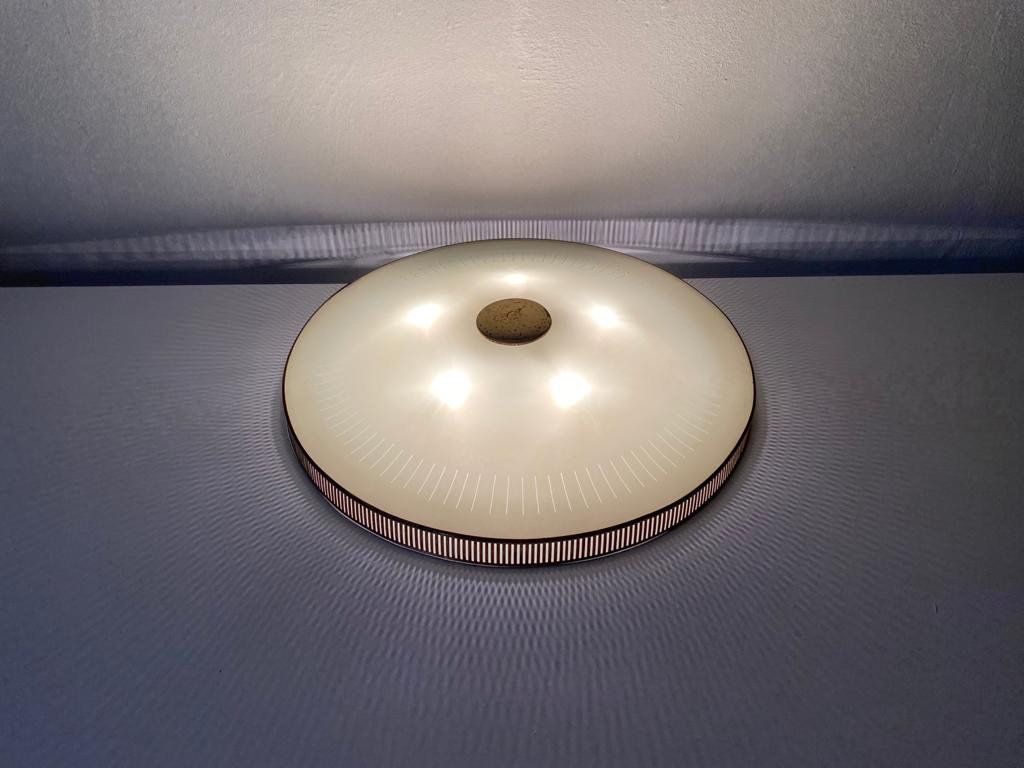 Stilnovo Era Round Xl Flush Mount Ceiling Lamp, 1960s photo 1284.64