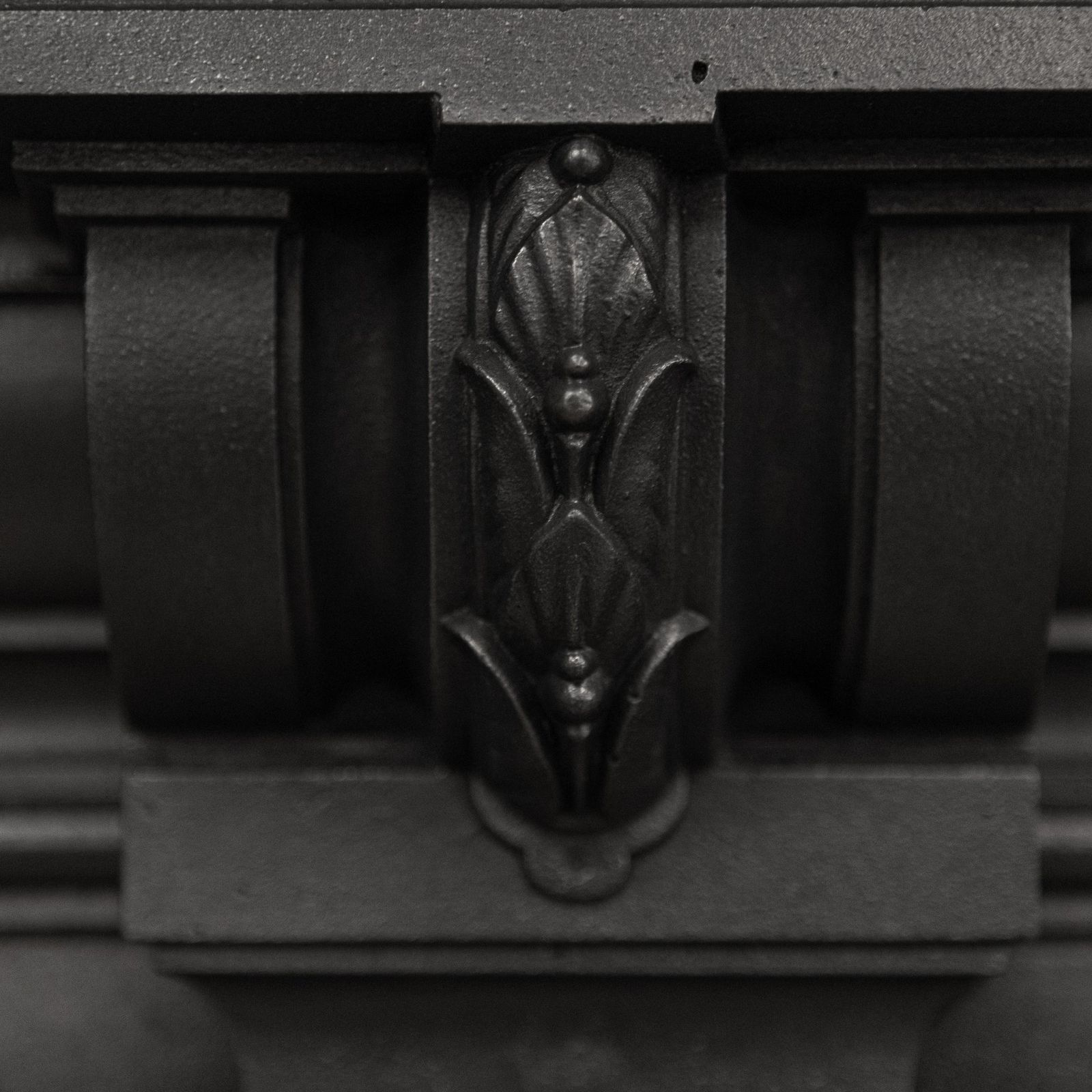 photo for sale Antique Victorian Cast Iron Fireplace Surround