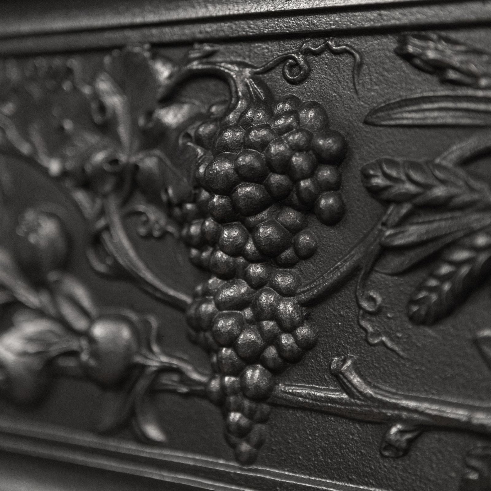 Home Fixtures Antique Victorian Cast Iron Fireplace Surround photo