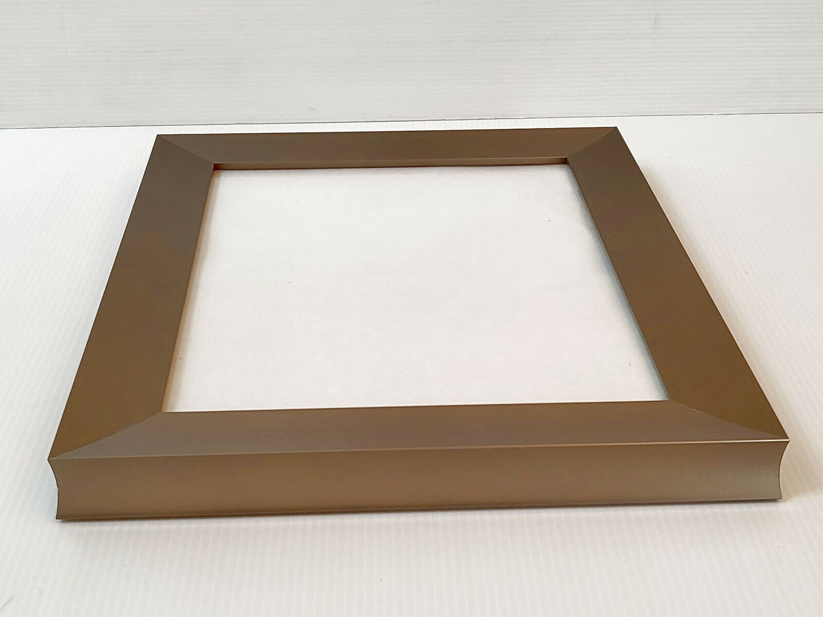 Superb Vintage 1970 Photo Frame In Light Gold Brushed Steel 70s 1970s photo for sale