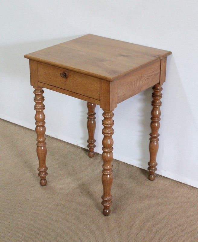 Small Table In Oak, In The Louis Philippe Style   2nd Part Of The 19th Century photo for sale