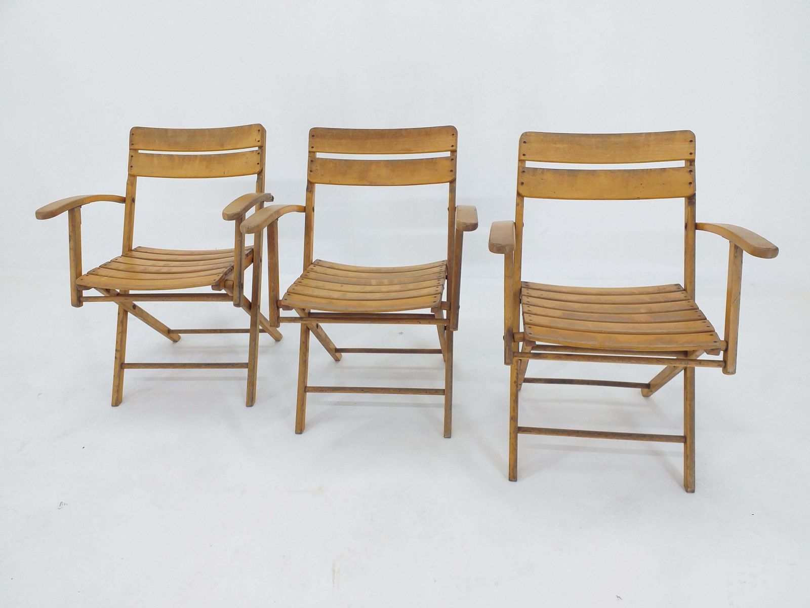 Set van drie Bauhaus klapstoelen (fauteuils) Naether photo for sale