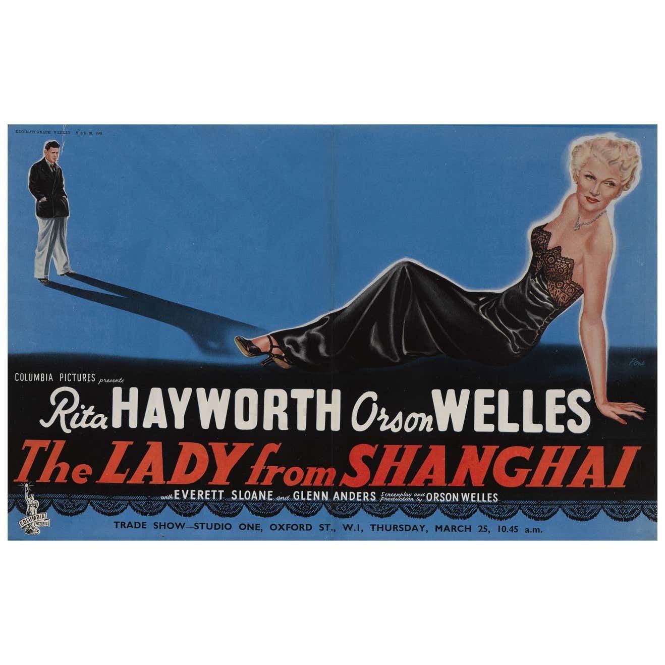 The Lady From Shanghai Advertisement Poster