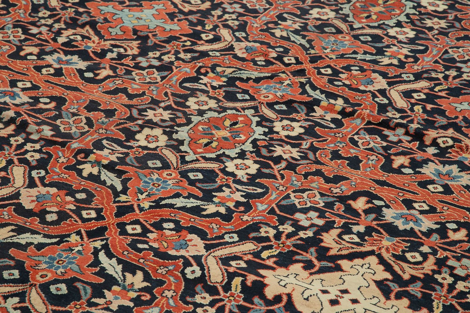 2000s Oriental Hand Knotted 419cm X 576cm Wool Oushak Area Rug photo 19765.0