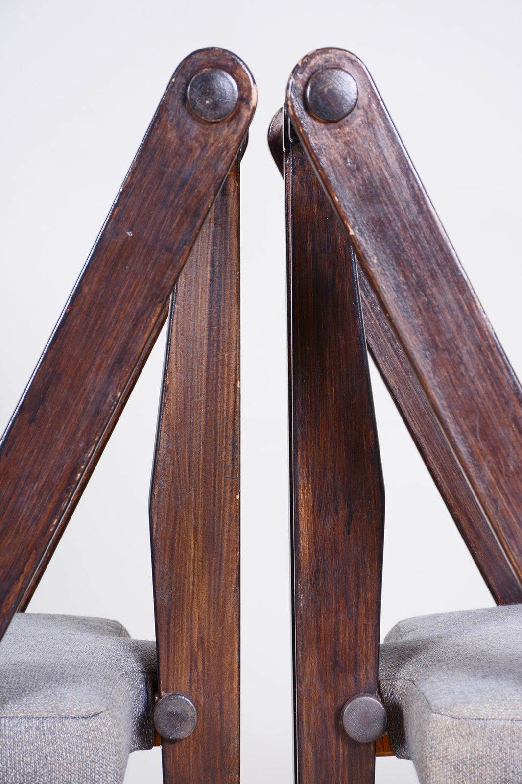 photo buy Pair Of Avant Gard Armchairs. Made In 1940s Czechia. Original, Non Restored.