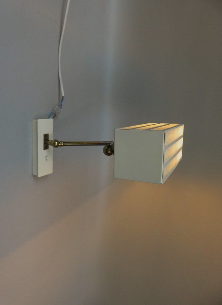 5105.95 Beige Kubus Wall Lights By Max Bietenholz For Bünte & Remmler, 1960s, Set Of 2 photo