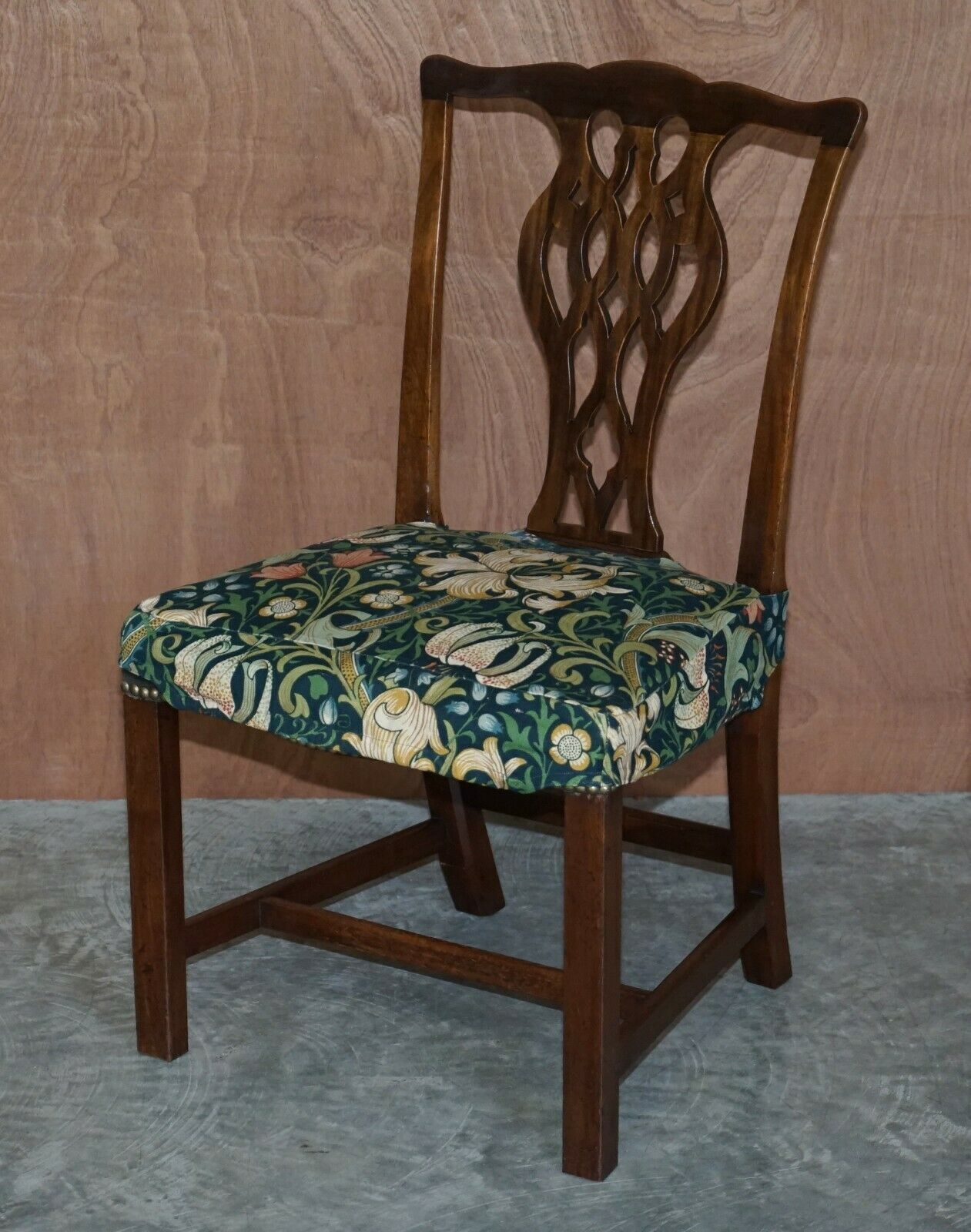 8 Antique George III Circa 1830 Thomas Chippendale Dining Chairs William Morris photo for sale