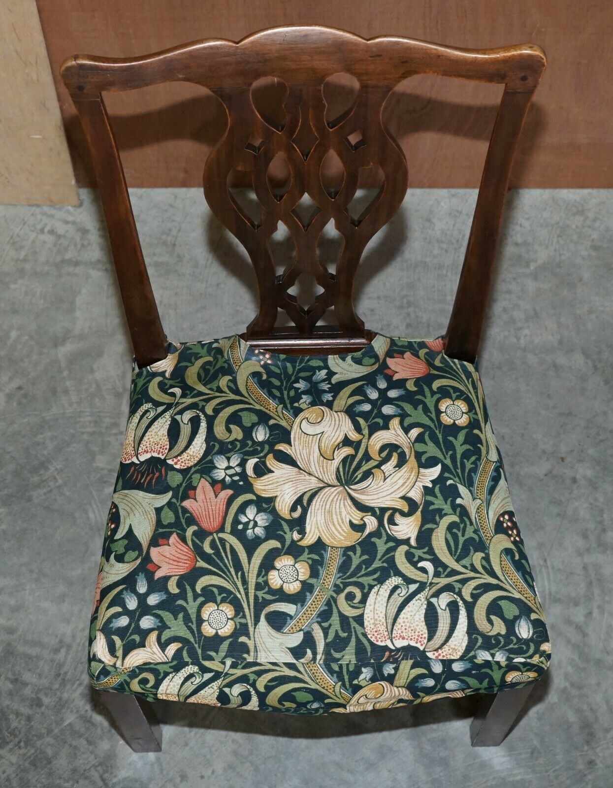 8 Antique George III Circa 1830 Thomas Chippendale Dining Chairs William Morris photo vinterior