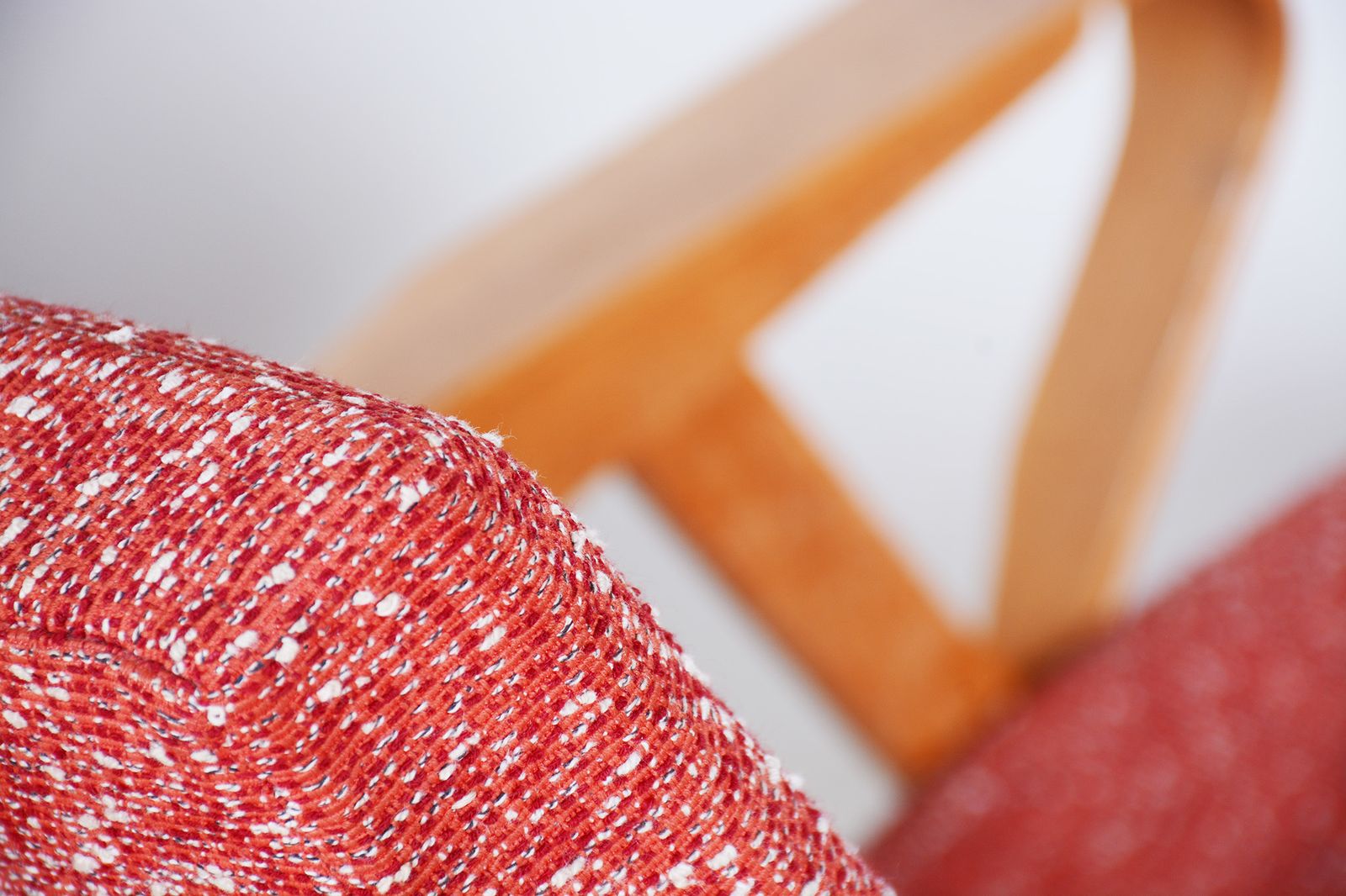 Pair Of Salmon Midcentury Armchairs, Made By Tatra Pravenec, 1950s Czechia photo for sale