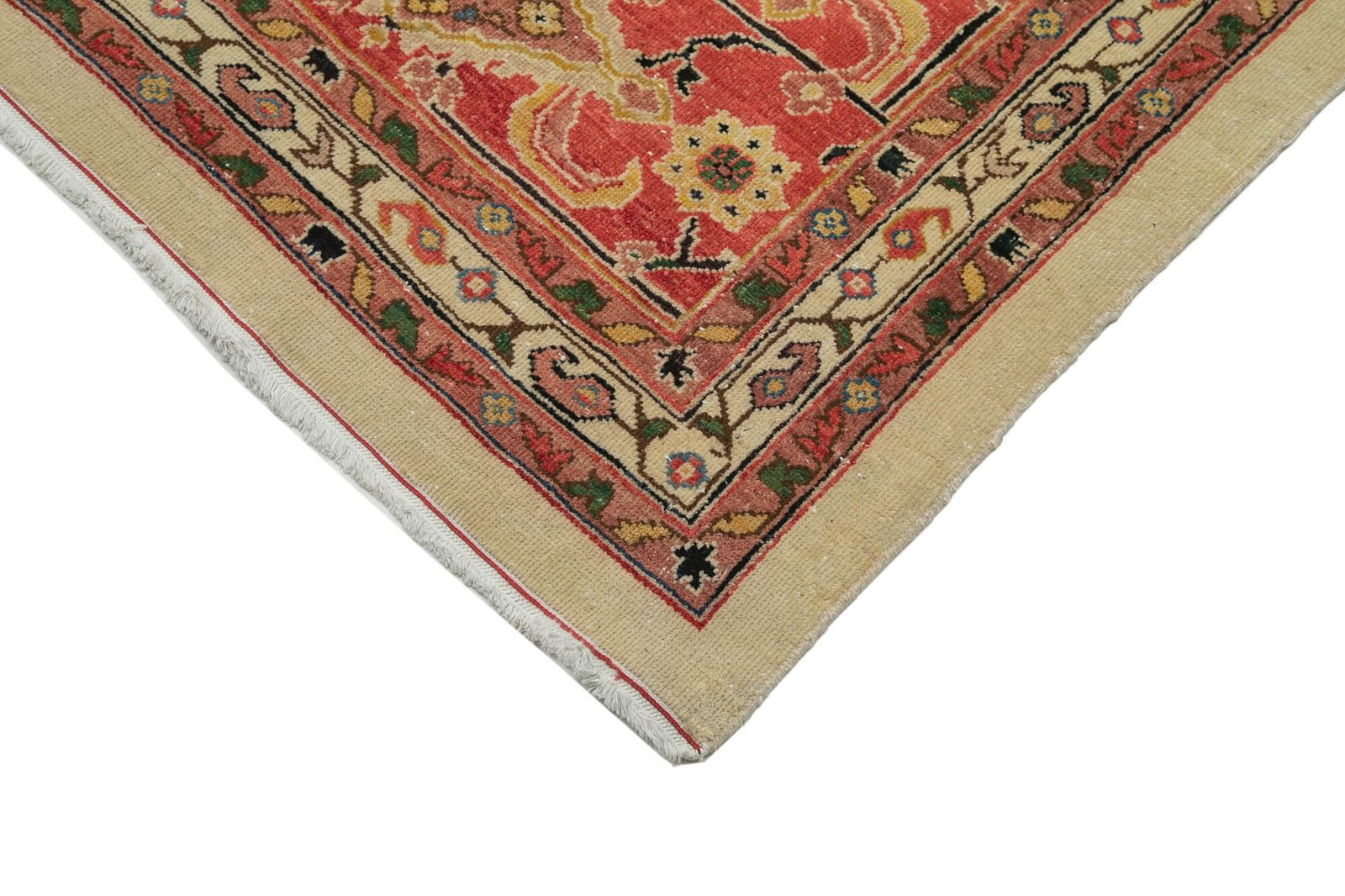 Oriental Hand Knotted 2000s 420 Cm X 537 Cm Orange Large Oushak Carpet photo Textiles