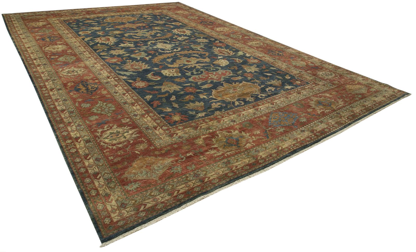 One Of A Kind Oriental Hand Knotted 2000s 367 Cm X 530 Cm Oushak Large Area Rug photo furniture
