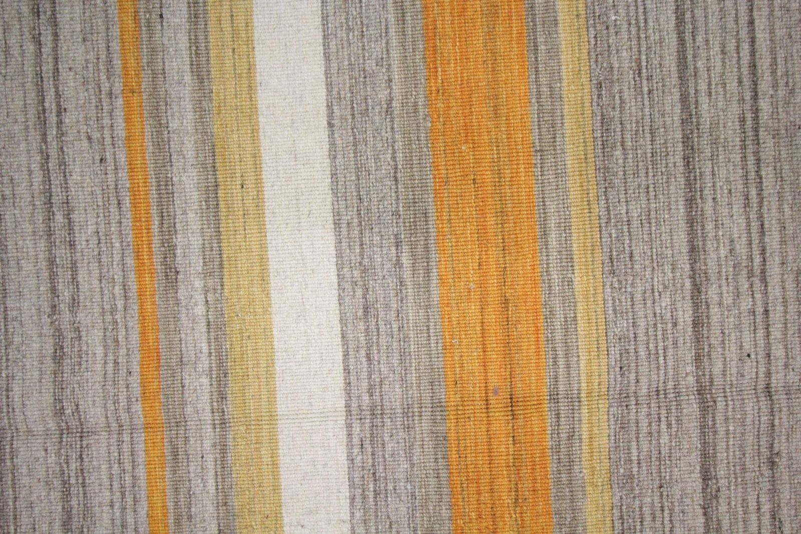 Kilim Area Rug Modern Striped Kilim Rug, Yellow Grey Carpet Rug photo 750.0