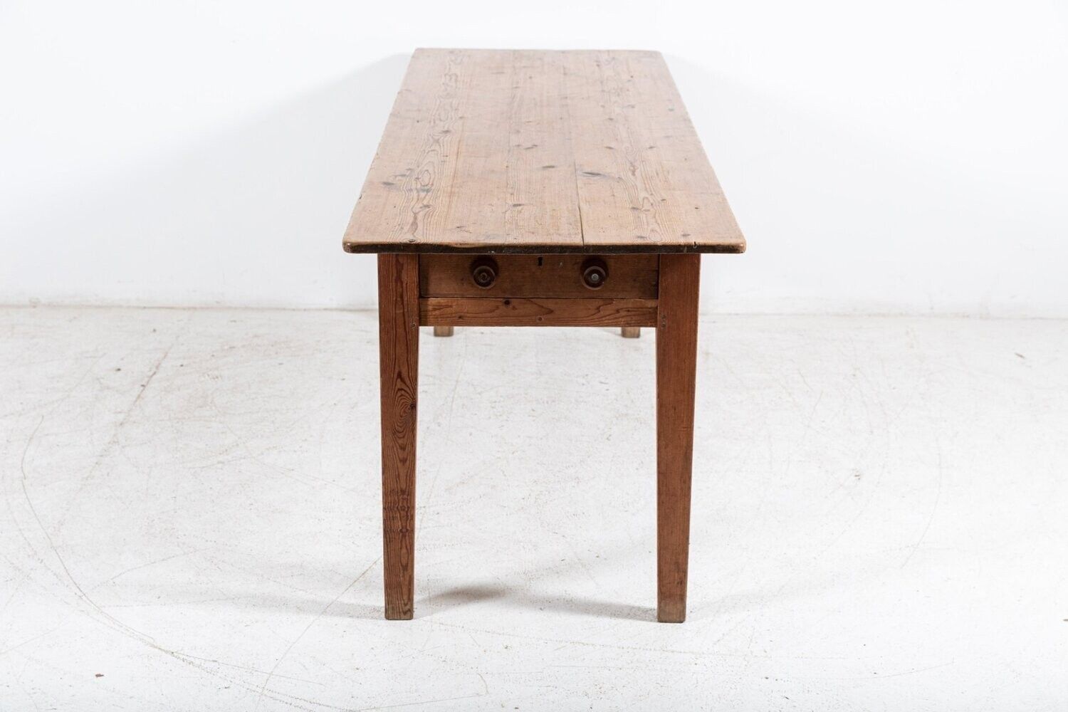 3968.0 19thc Large English Pine Farmhouse Table photo