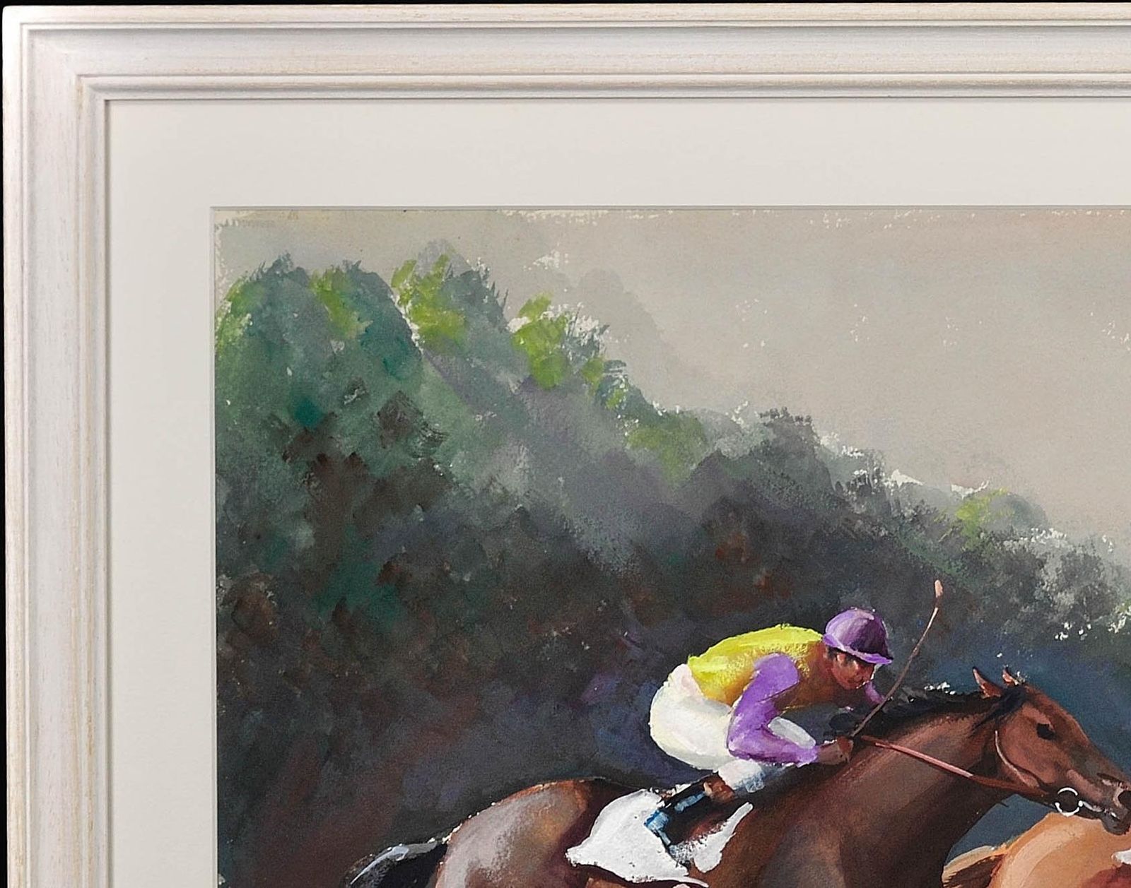 John Rattenbury Skeaping 1901 To 1990.  English. A Tight Finish, 1970. Framed Mid 20th Century Horse Racing Painting By An Acclaimed Equine Artist. photo 4895.0