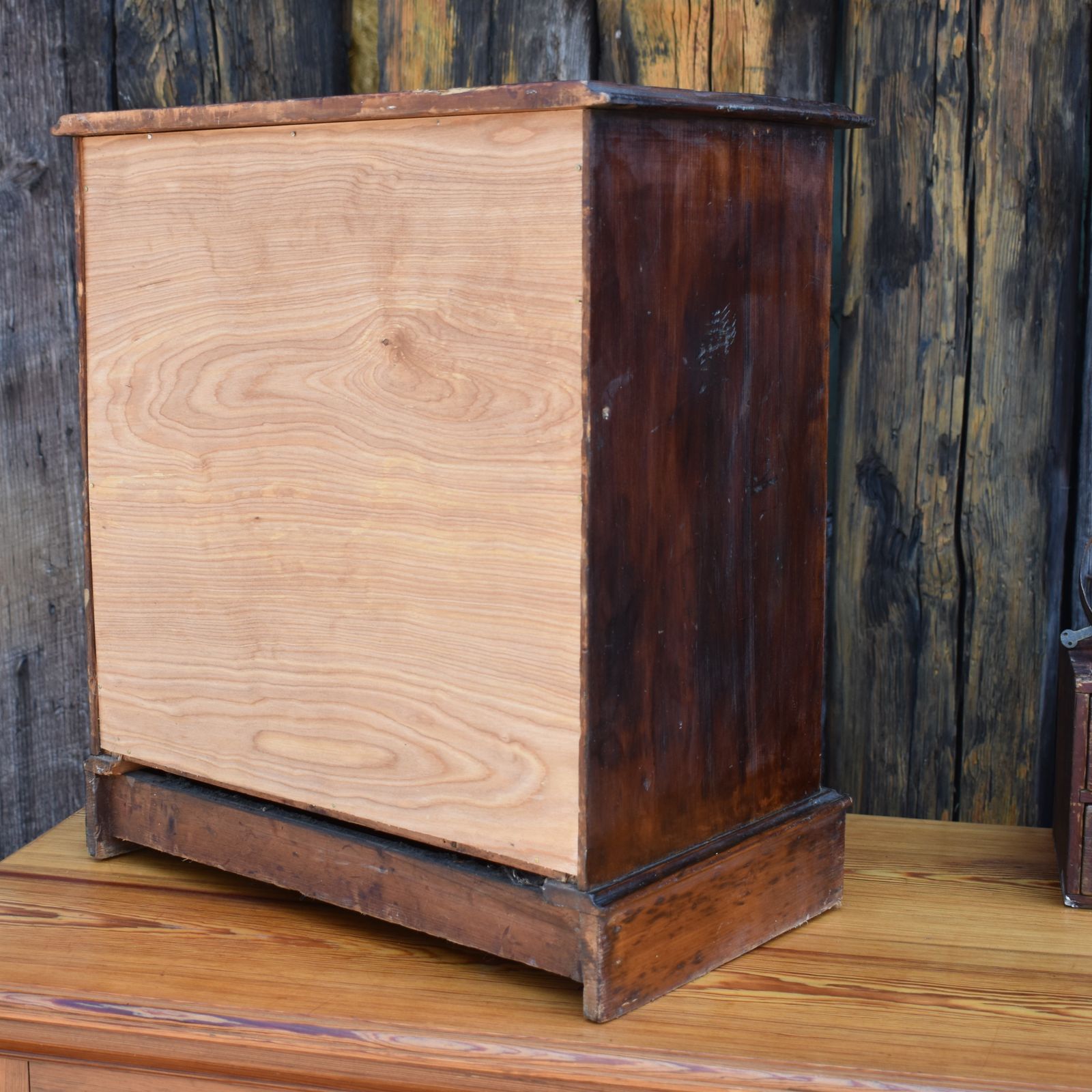 Antique 19th Century Specimen Display Cabinet Bank Of Drawers Museum Display photo vintage