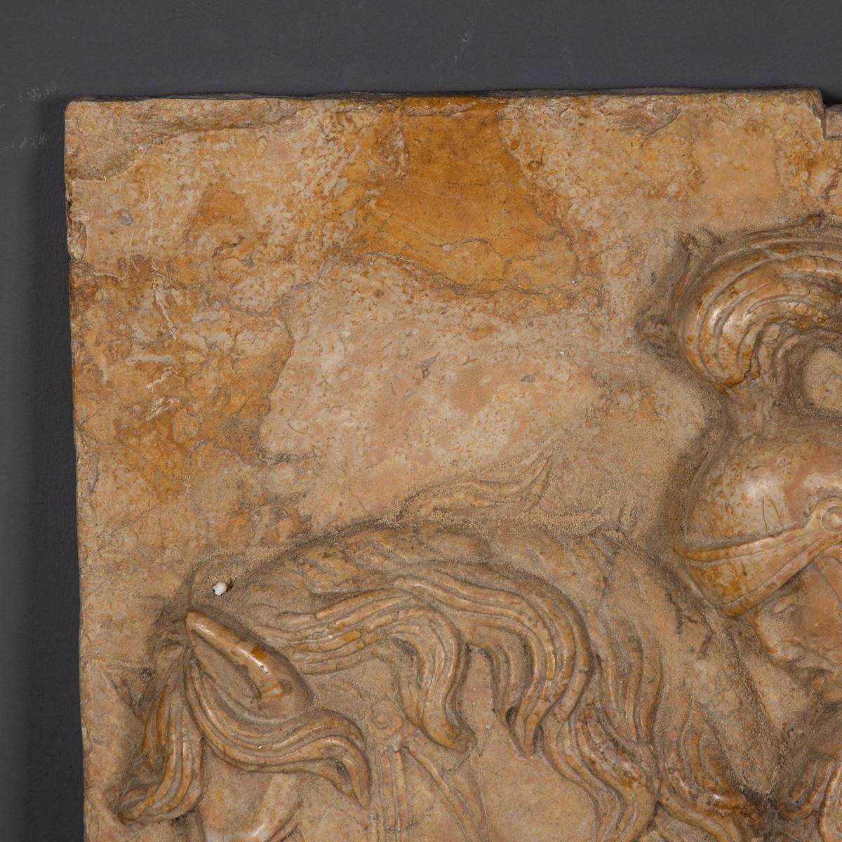 19th Century Italian Marble Plaque Of George Slaying The Dragon, C.1870 photo 6026.0
