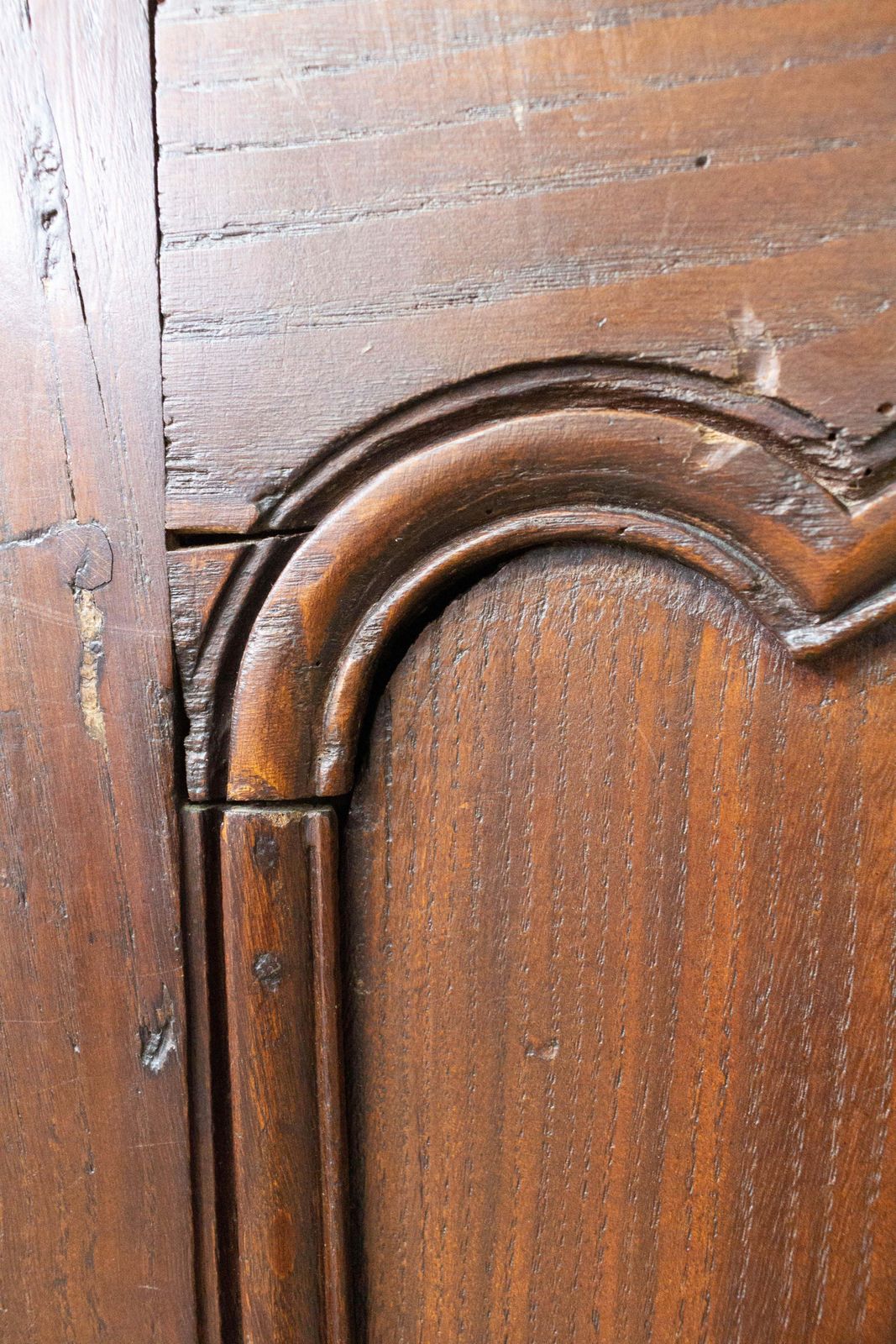 French Corner Cabinet Louis XV Style, Oak, Late 19th Century photo Furniture