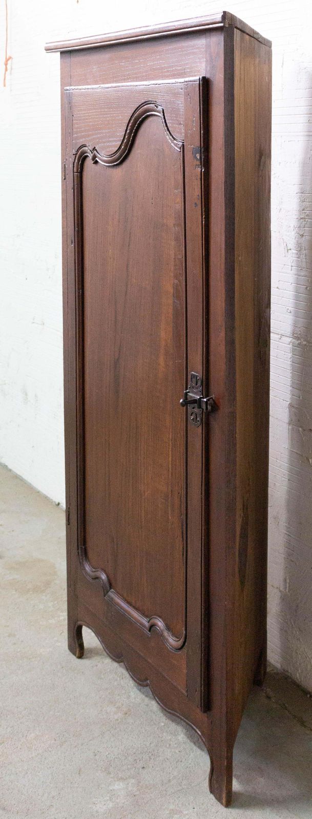 Furniture French Corner Cabinet Louis XV Style, Oak, Late 19th Century photo