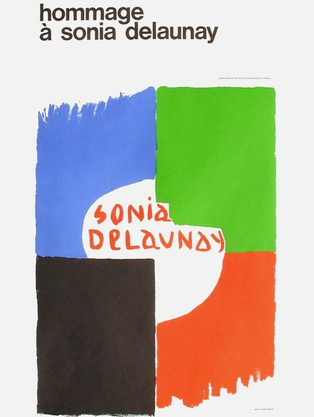 Sonia Delaunay   Poster In Lithograph   1975   Center Georges Pompidou
