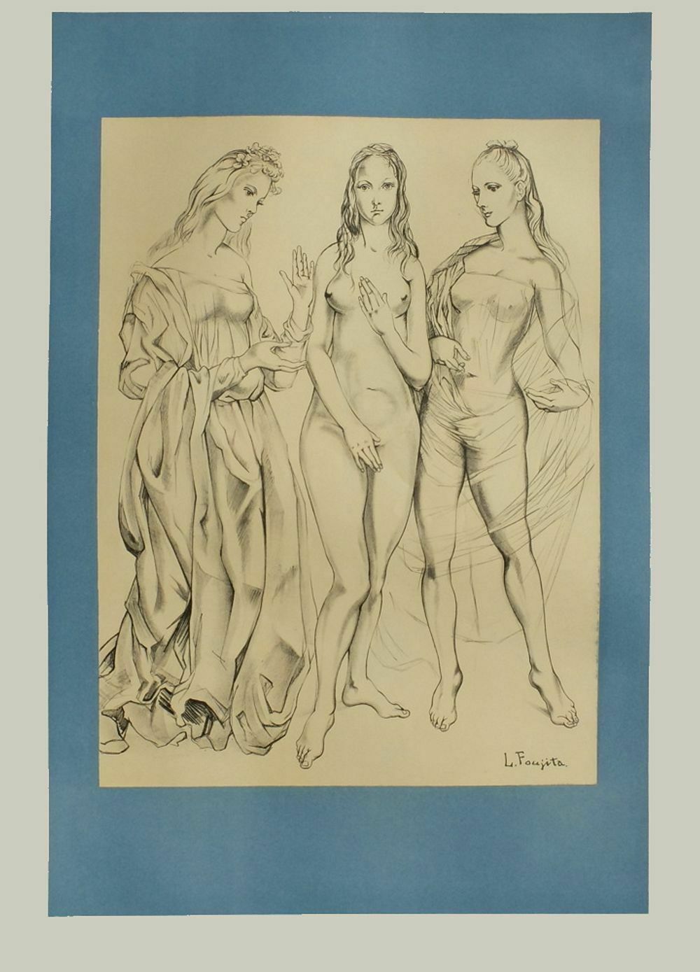 Foujita, Before The Letter 1960 Galliera Museum Poster