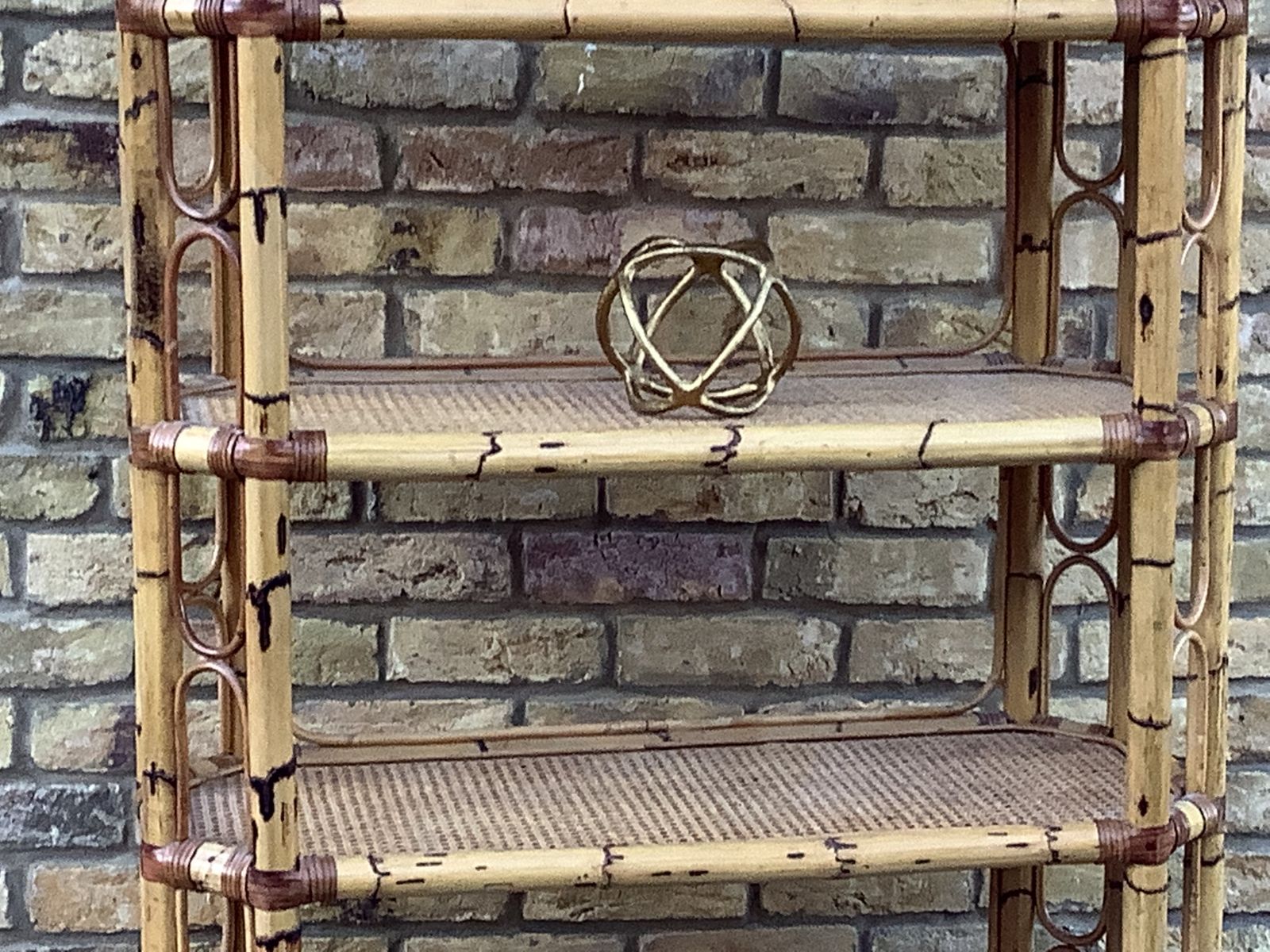 1970’s Italian Bamboo Shelving photo furniture