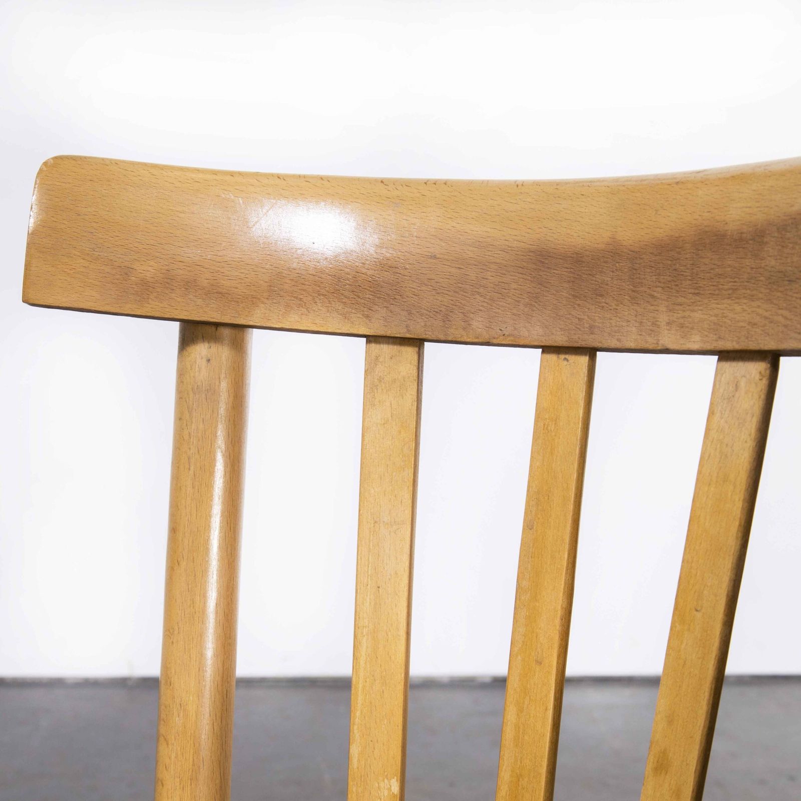 1970’s Baumann Bentwood Bistro Dining Chair – Round Seat – Set Of Eight photo 1266.0
