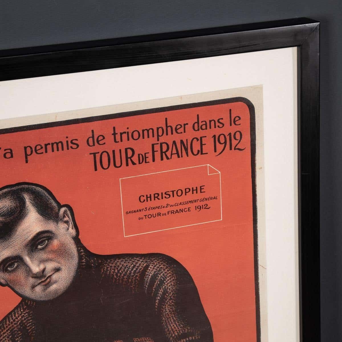 20th Century Armor Bicycles Poster Of Eugene Christophe, C.1912 photo vinterior