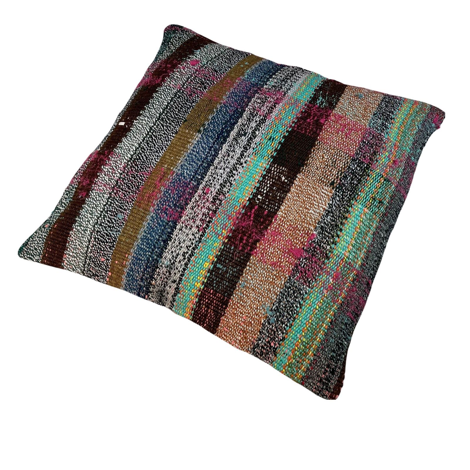 Kilim Pillow 60 X 60 Cm Tapis Kelim Kilim Pillow Cover ,Vintage Meditation Bench Kelim Teppich Boho Kilim Cushion Kilim Sofa Turkish Pillow photo furniture