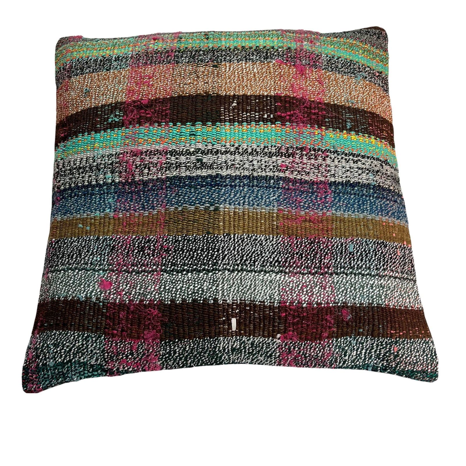 Kilim Pillow 60 X 60 Cm Tapis Kelim Kilim Pillow Cover ,Vintage Meditation Bench Kelim Teppich Boho Kilim Cushion Kilim Sofa Turkish Pillow photo vintage