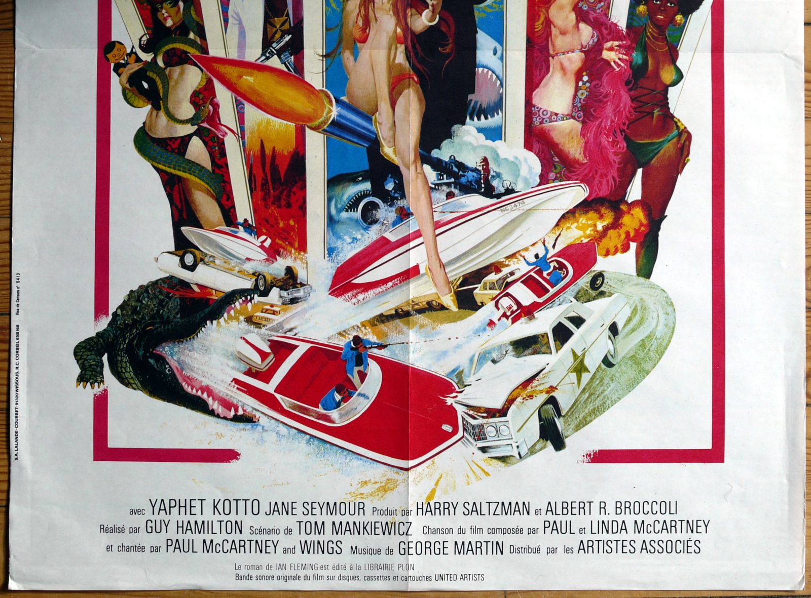 Movie Poster " Live And Let Die" James Bond, Roger Moore photo for sale