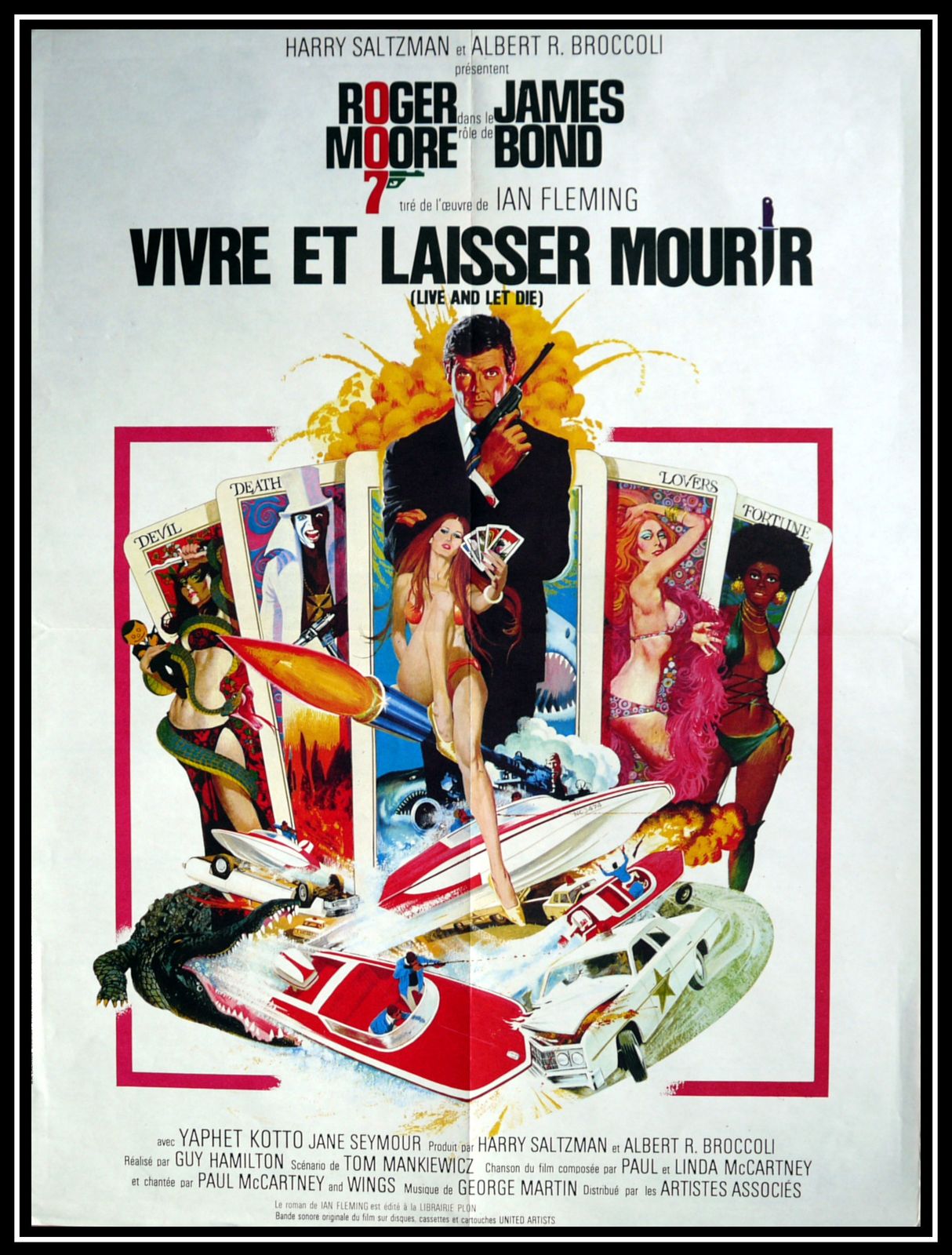 Movie Poster " Live And Let Die" James Bond, Roger Moore