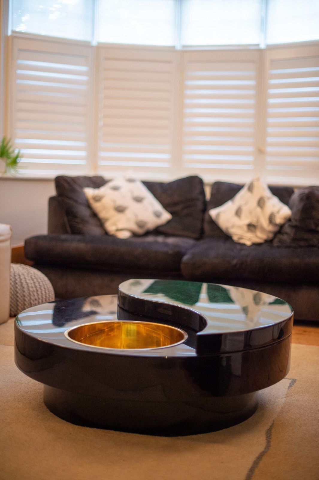 Revolving Yin Yang Coffee Table Designed By Willy Rizzo And Manufactured By Studio Willy Rizzo, Italy 1970's photo 3600.0