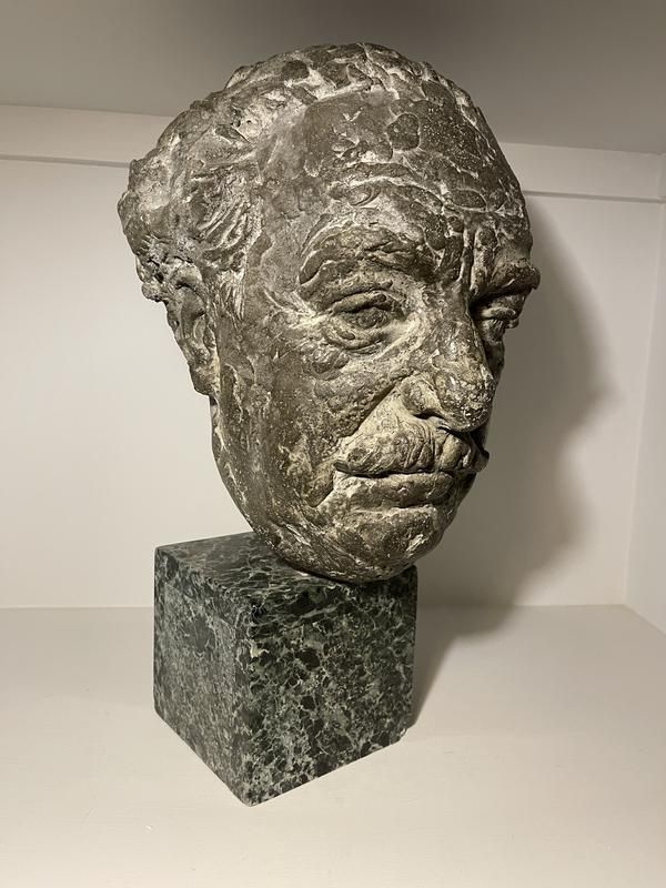 A Rare And Exceptional Antique Bust Of DR Dyson By The Highly Sought After Sculptor Josef Belsky Royal British Society Of Sculptors