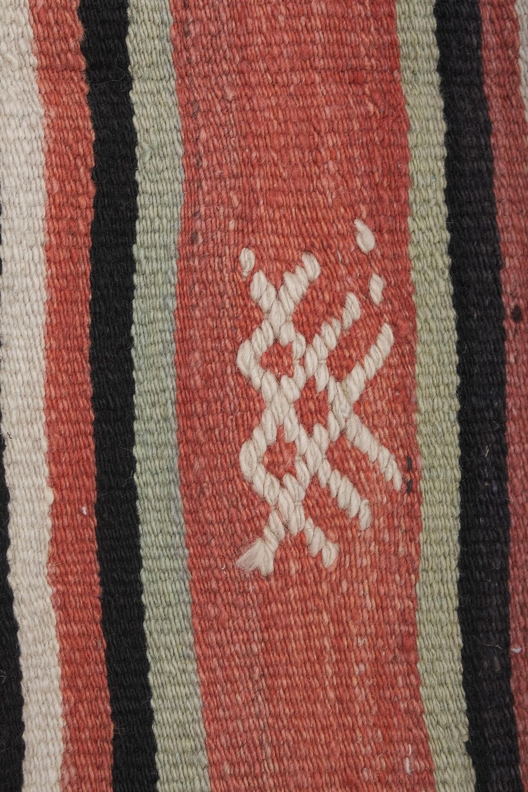 Vintage Handwoven Oversize Striped Turkish Kilim Rug7'5" X 10'8" photo furniture