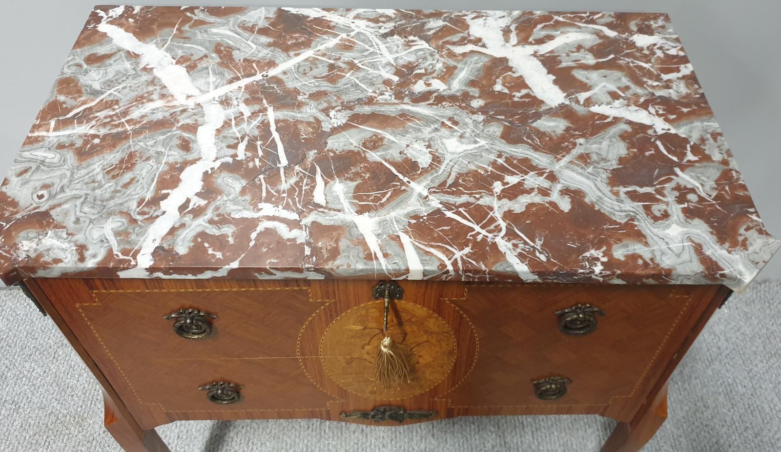 French Marquetry Commode Chest Of Two Drawers photo buy