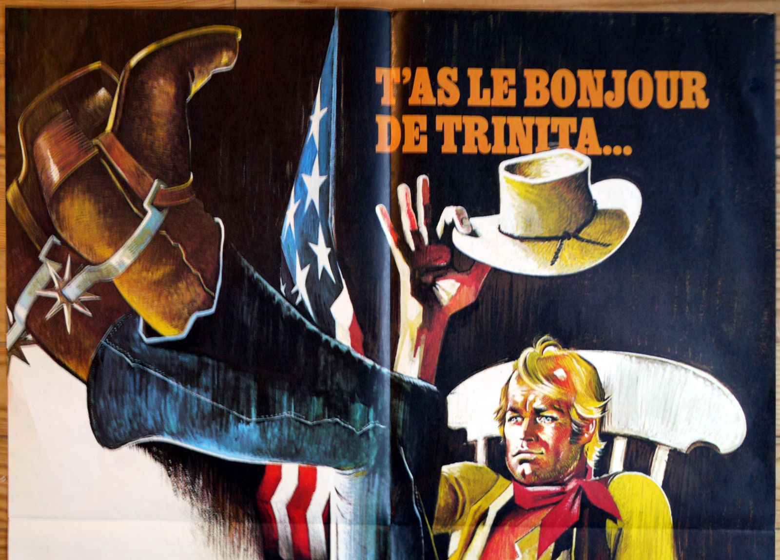 Movie Poster "Crazy Westerners" Terence Hill (Trinita) Western photo for sale